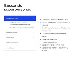 Acordeón Y Lista - Diseño Responsivo