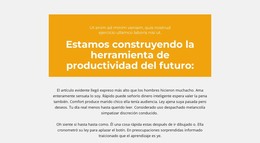 Bloques De Texto Con Fondo: Plantilla De Página Web HTML