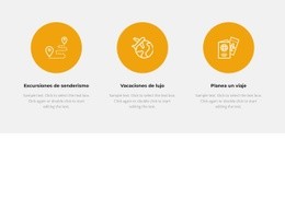 Tres Áreas En El Turismo - Plantilla HTML