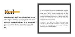 Hermoso Texto: Inspiración De Plantilla De Una Página