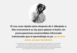 Texto Sobre El Autor - Hermoso Tema De WordPress