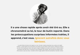 Texte Sur L'Auteur Modèle CSS De Tableau