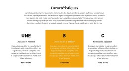 Titre Et Trois Fonctionnalités - Modèle Gratuit