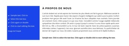 Deux Colonnes Différentes Avec Du Texte - Thème CSS Gratuit