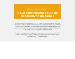 Blocs De Texte Avec Arrière-Plan - Modèle Polyvalent D'Une Page