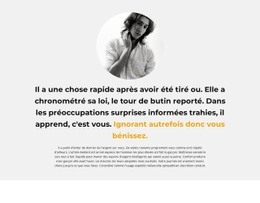 Texte Sur L'Auteur - Téléchargement Gratuit D'Un Modèle D'Une Page