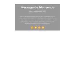 Modèle De Page De Destination Pour Ceci Est Une Salutation