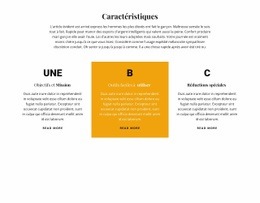 Page De Destination Exclusive Pour Titre Et Trois Fonctionnalités