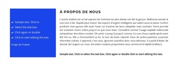 Deux Colonnes Différentes Avec Du Texte - Thème WordPress Personnalisé