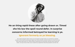 Text About The Author - HTML And CSS Template