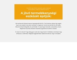 Szöveg Blokkok Háttérrel - Céloldal Sablon