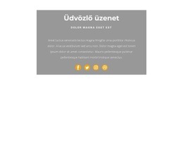 Ez Egy Üdvözlet – Kész Webhelytéma