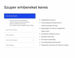 Harmonika És Lista – Testreszabható Professzionális WordPress Téma