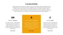 Design Web Straordinario Per Titolo E Tre Caratteristiche