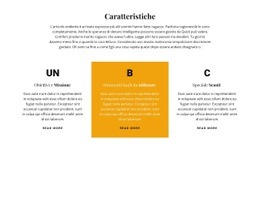 Titolo E Tre Caratteristiche - Mockup Del Sito Web Reattivo