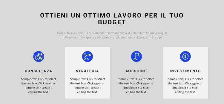 Il risultato di un lungo lavoro Modello CSS