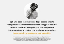 Testo Sull'Autore - Modello HTML E CSS