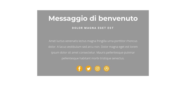 Questo è un saluto Modello HTML