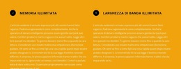 Due Blocchi Di Testo Con Icone