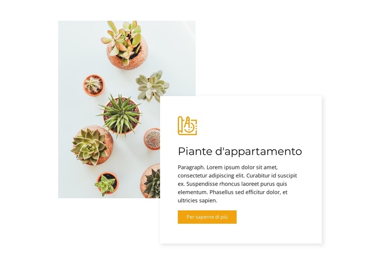 Piante da appartamento Tema WordPress