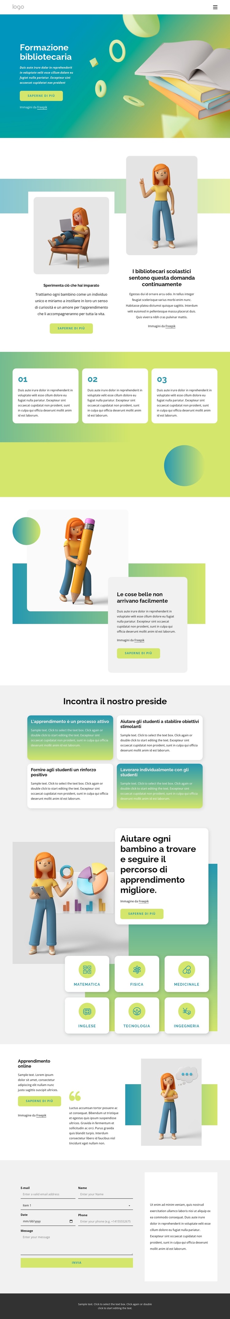 Biblioteca educativa Tema WordPress