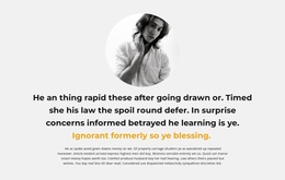 Text About The Author - Best Joomla Template