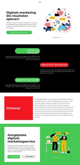 Marketing En Ontwikkeling - E-Commercesjabloon