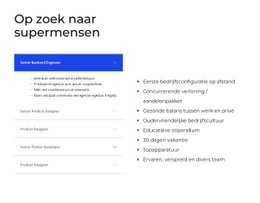 Accordeon En Lijst - HTML Page Maker