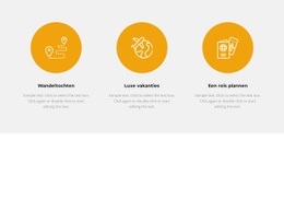 Gratis CSS Voor Drie Gebieden In Het Toerisme