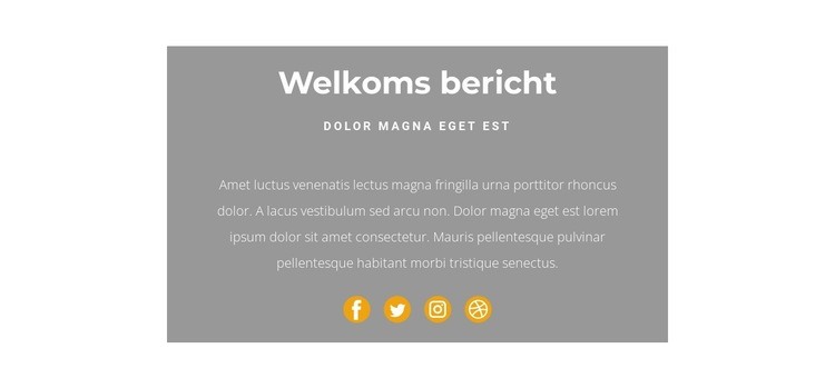 Dit is een groet Website Builder-sjablonen