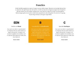 Titel En Drie Kenmerken - Responsieve Website-Mockup