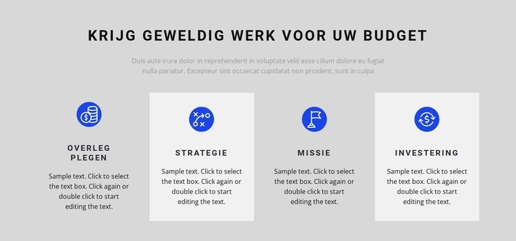 Het resultaat van lang werk Website ontwerp