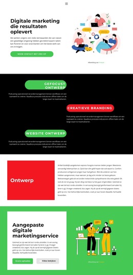 Marketing En Ontwikkeling - E-Commercesjabloon