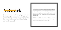 Beautiful Text - One Page Template Inspiration