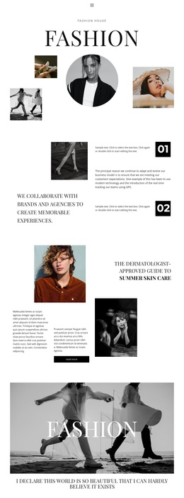 All About Luxury Fashion - One Page Theme