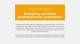 Bloki Tekstowe Z Tłem - Responsywny Motyw WordPress