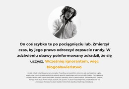 Tekst O Autorze - Szablon HTML I CSS