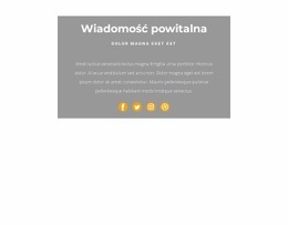 To Jest Powitanie - Inspiracja Szablonem HTML5