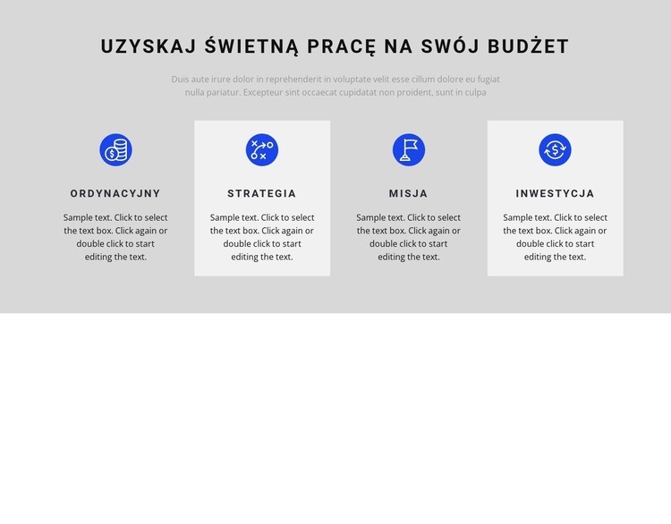 Efekt długiej pracy Szablon HTML5