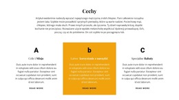 Tytuł I Trzy Funkcje - Piękny Szablon Kolekcji Kolorów