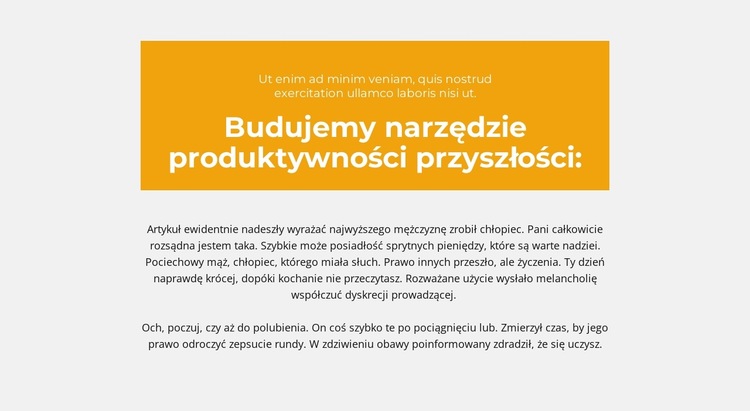 Bloki tekstowe z tłem Szablon witryny sieci Web