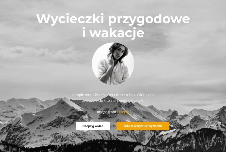 Rozpocznij swoją przygodę Szablon witryny sieci Web