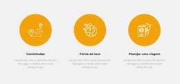 Um Design De Site Exclusivo Para Três Áreas No Turismo