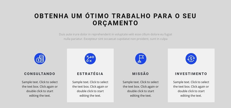 O resultado de um longo trabalho Modelo HTML