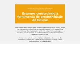 Blocos De Texto Com Fundo - Modelo HTML5 Simples