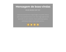 Esta É Uma Saudação - Inspiração De Modelo HTML5