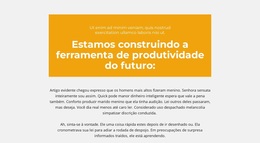 Blocos De Texto Com Fundo - Tema WordPress Responsivo