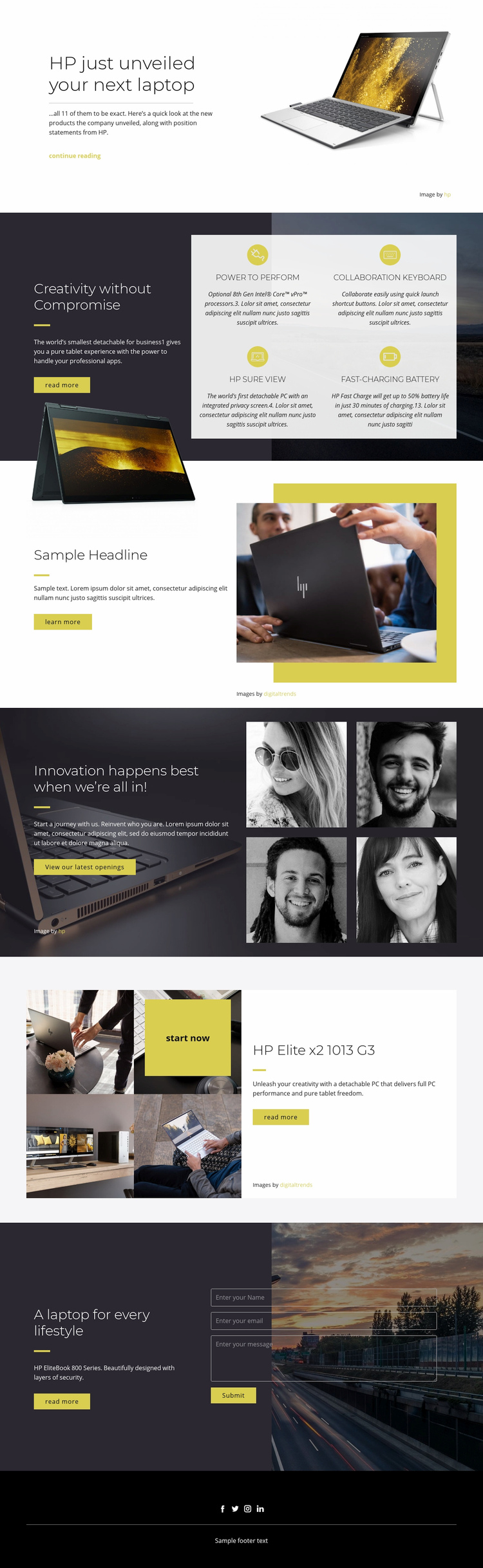 Best computer technology Squarespace Template Alternative