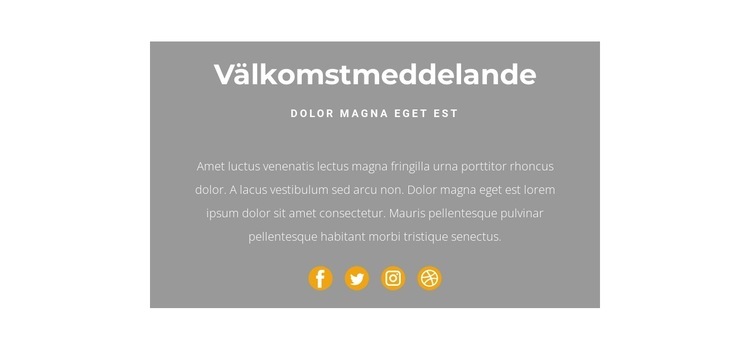 Det här är en hälsning CSS -mall