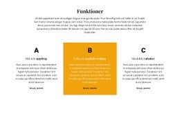 Titel Och Tre Funktioner - Gratis Mall